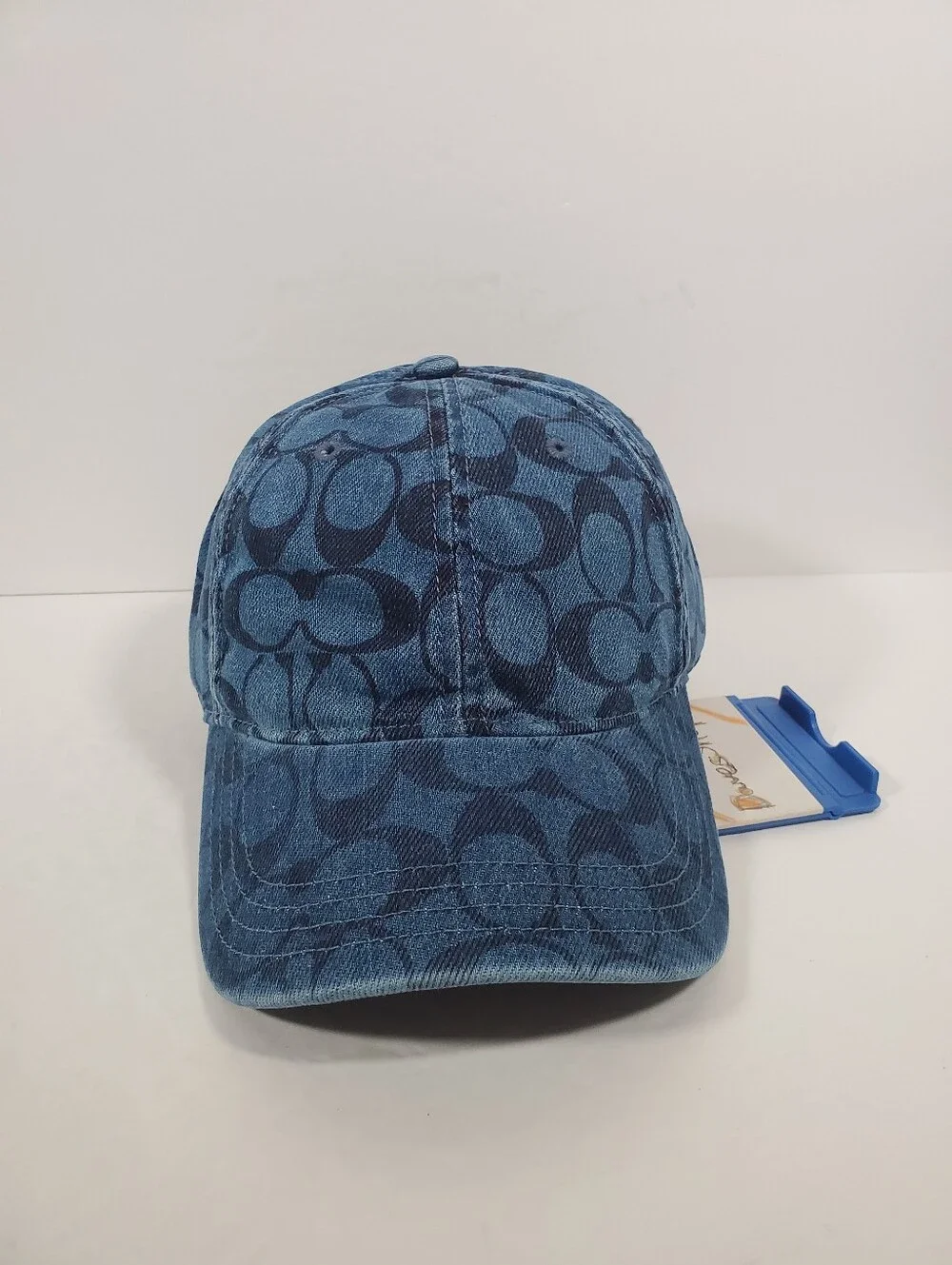 COACH SIGNATURE HAT IN DENIM NWT